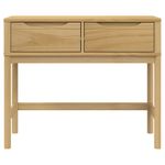 Casa si Gradina - Mobilier - Comode si corpuri - Console - Masuta consola FLORO maro ceara 89,5x36,5x73 cm lemn masiv pin - Infinity.ro