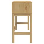 Casa si Gradina - Mobilier - Comode si corpuri - Console - Masuta consola FLORO maro ceara 89,5x36,5x73 cm lemn masiv pin - Infinity.ro