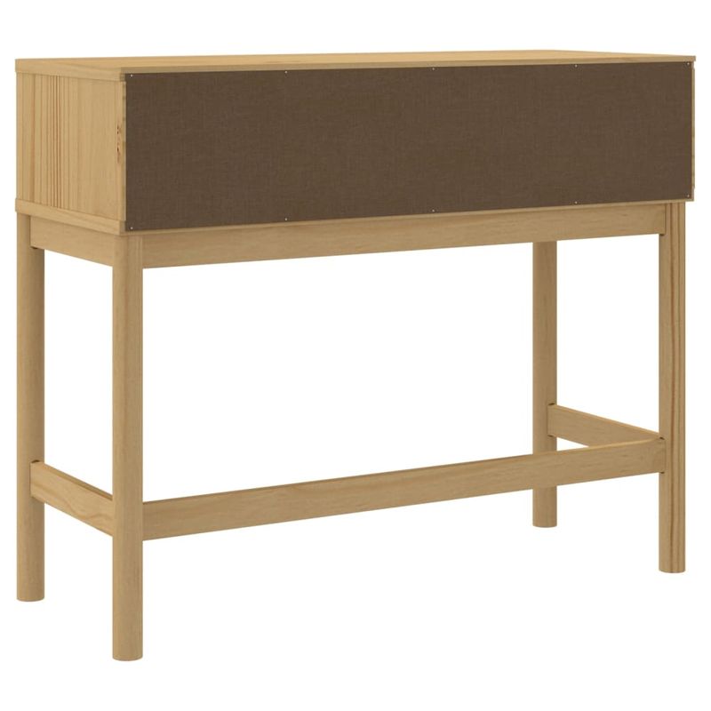 Casa si Gradina - Mobilier - Comode si corpuri - Console - Masuta consola FLORO maro ceara 89,5x36,5x73 cm lemn masiv pin - Infinity.ro