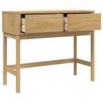 Casa si Gradina - Mobilier - Comode si corpuri - Console - Masuta consola FLORO maro ceara 89,5x36,5x73 cm lemn masiv pin - Infinity.ro