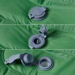 Sport si Outdoor - Camping - Saltele si accesorii pentru somn - Saltele camping - Saltea de camping auto-gonflabila cu perna integrata, verde - Infinity.ro