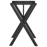 Casa si Gradina - Mobilier - Feronerie si accesorii mobila - Picioare masa de sufragerie X-Frame 60x50x73 cm Fonta - Infinity.ro