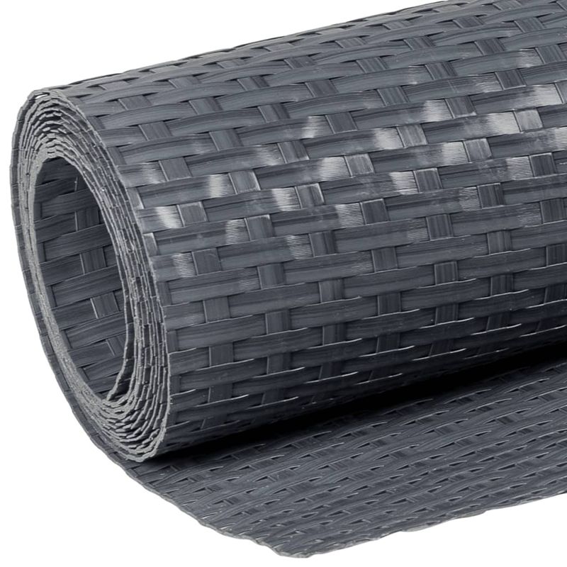 Casa si Gradina - Gradina si terasa - Garduri, panouri si accesorii - Paravan pentru balcon, antracit, 400x100 cm, poliratan - Infinity.ro