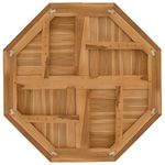 Casa si Gradina - Constructii - Lemn constructii - Placi lemn - Blat de masa, 80x80x2,5 cm, octogonal, lemn masiv de tec - Infinity.ro