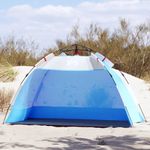 Sport si Outdoor - Camping - Corturi camping - Cort camping 4 persoane albastru azur impermeabil setare rapida - Infinity.ro