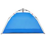 Sport si Outdoor - Camping - Corturi camping - Cort camping 4 persoane albastru azur impermeabil setare rapida - Infinity.ro