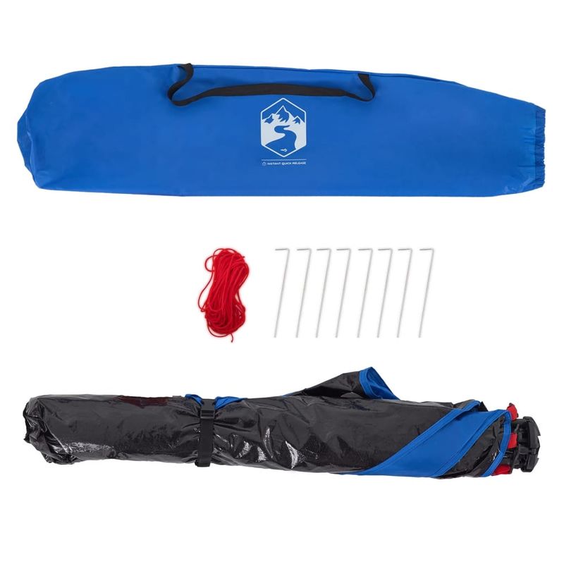 Sport si Outdoor - Camping - Corturi camping - Cort camping 4 persoane albastru azur impermeabil setare rapida - Infinity.ro