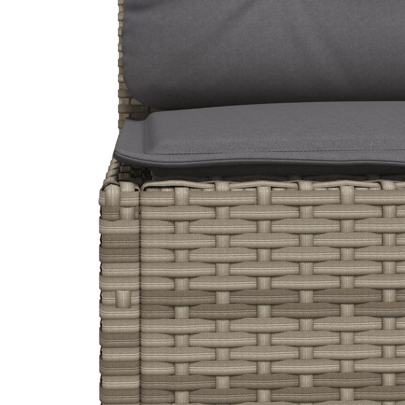 Casa si Gradina - Gradina si terasa - Mobilier exterior - Seturi mobila gradina - Set mobilier gradina cu perne, 6 piese, gri, poliratan - Infinity.ro