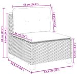 Casa si Gradina - Gradina si terasa - Mobilier exterior - Seturi mobila gradina - Set mobilier gradina cu perne, 6 piese, gri, poliratan - Infinity.ro