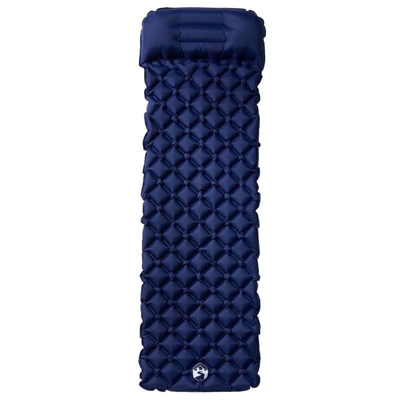 Sport si Outdoor - Camping - Saltele si accesorii pentru somn - Saltele camping - Saltea de camping gonflabila, cu perna integrata, bleumarin - Infinity.ro