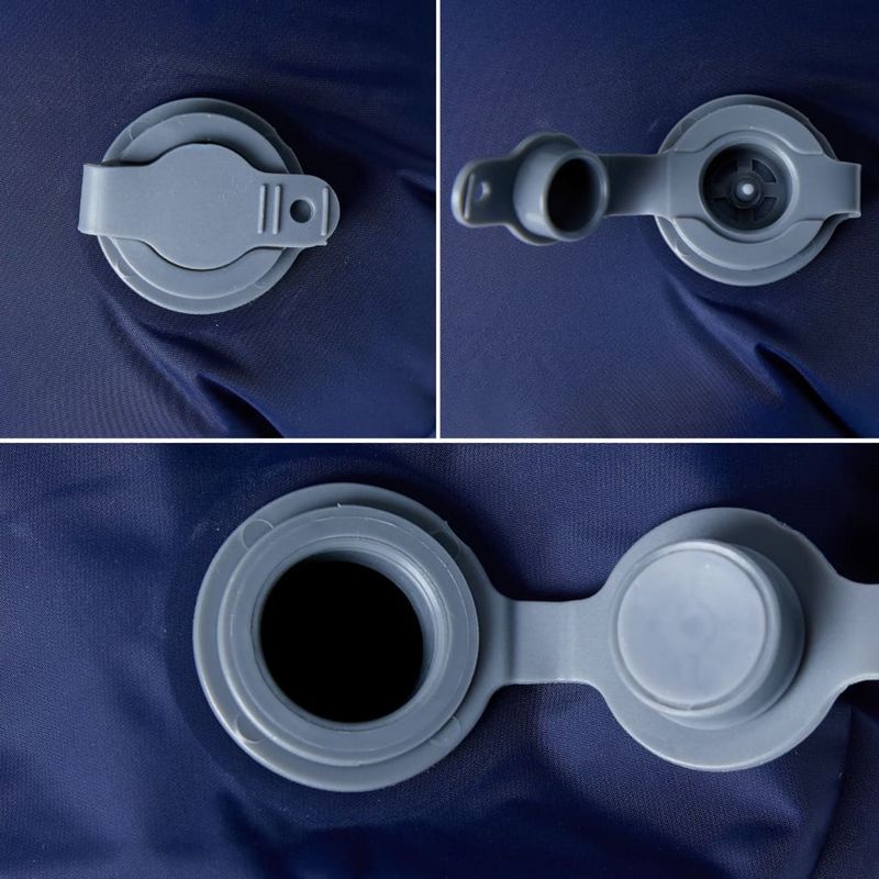 Sport si Outdoor - Camping - Saltele si accesorii pentru somn - Saltele camping - Saltea de camping gonflabila, cu perna integrata, bleumarin - Infinity.ro
