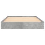 Casa si Gradina - Mobilier - Paturi si accesorii - Paturi - Cadru de pat, gri beton, 100x200 cm, lemn prelucrat - Infinity.ro