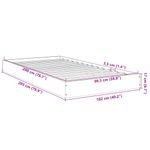 Casa si Gradina - Mobilier - Paturi si accesorii - Paturi - Cadru de pat, gri beton, 100x200 cm, lemn prelucrat - Infinity.ro