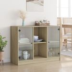 Casa si Gradina - Mobilier - Comode si corpuri - Comode - Servanta, stejar sonoma, 102x37x75,5 cm, lemn prelucrat - Infinity.ro