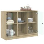 Casa si Gradina - Mobilier - Comode si corpuri - Comode - Servanta, stejar sonoma, 102x37x75,5 cm, lemn prelucrat - Infinity.ro