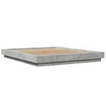 Casa si Gradina - Mobilier - Paturi si accesorii - Paturi - Cadru de pat, gri beton, 160x200 cm, lemn prelucrat - Infinity.ro