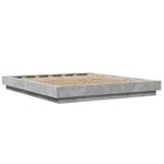 Casa si Gradina - Mobilier - Paturi si accesorii - Paturi - Cadru de pat, gri beton, 160x200 cm, lemn prelucrat - Infinity.ro