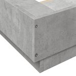 Casa si Gradina - Mobilier - Paturi si accesorii - Paturi - Cadru de pat, gri beton, 160x200 cm, lemn prelucrat - Infinity.ro