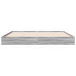 Casa si Gradina - Mobilier - Paturi si accesorii - Paturi - Cadru de pat, gri sonoma, 160x200 cm, lemn prelucrat - Infinity.ro