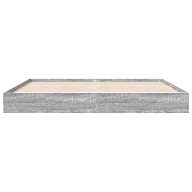 Casa si Gradina - Mobilier - Paturi si accesorii - Paturi - Cadru de pat, gri sonoma, 160x200 cm, lemn prelucrat - Infinity.ro