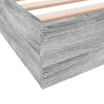 Casa si Gradina - Mobilier - Paturi si accesorii - Paturi - Cadru de pat, gri sonoma, 160x200 cm, lemn prelucrat - Infinity.ro