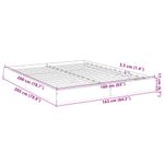 Casa si Gradina - Mobilier - Paturi si accesorii - Paturi - Cadru de pat, gri sonoma, 160x200 cm, lemn prelucrat - Infinity.ro