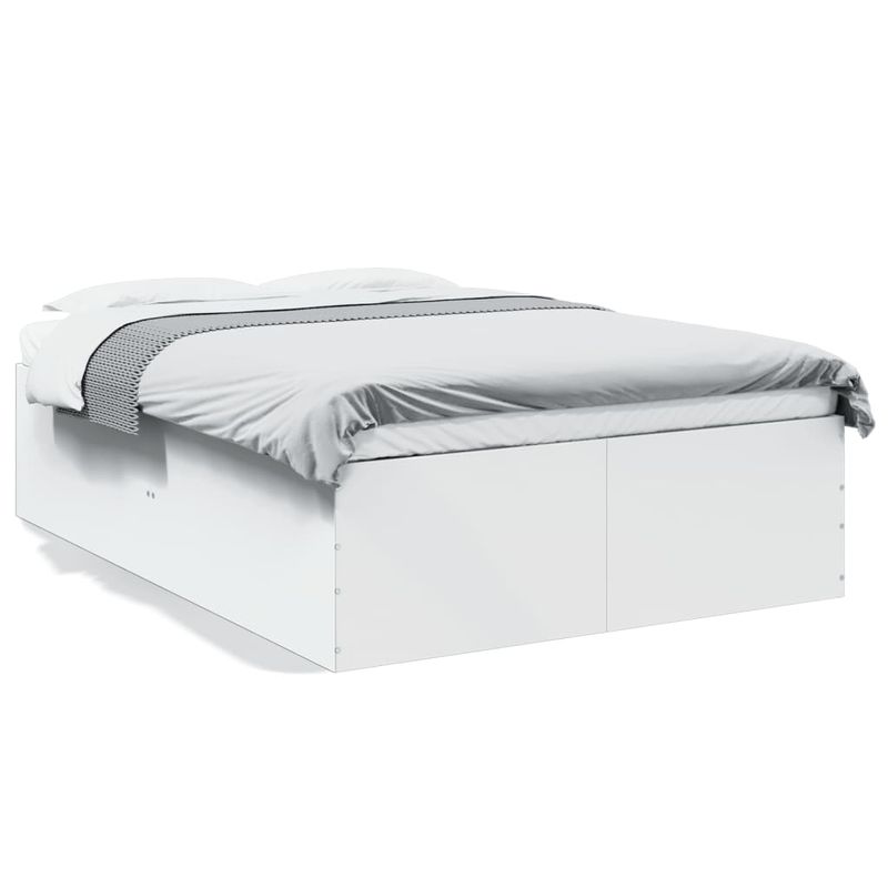 Casa si Gradina - Mobilier - Paturi si accesorii - Paturi - Cadru de pat, alb, 140x200 cm, lemn prelucrat - Infinity.ro