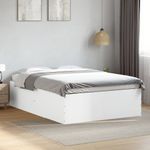 Casa si Gradina - Mobilier - Paturi si accesorii - Paturi - Cadru de pat, alb, 140x200 cm, lemn prelucrat - Infinity.ro
