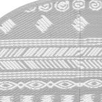 Casa si Gradina - Textile si covoare - Covoare - Covoare casa - Covor de exterior, model gri, diametru 160 cm, PP - Infinity.ro