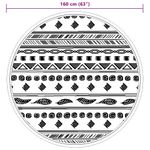 Casa si Gradina - Textile si covoare - Covoare - Covoare casa - Covor de exterior, model gri, diametru 160 cm, PP - Infinity.ro