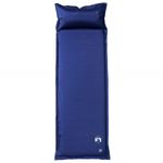 Sport si Outdoor - Camping - Saltele si accesorii pentru somn - Saltele camping - Saltea de camping auto-gonflabila cu perna integrata, bleumarin - Infinity.ro