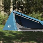 Sport si Outdoor - Camping - Corturi camping - Cort de camping tunel pentru 1 persoana, albastru, impermeabil - Infinity.ro