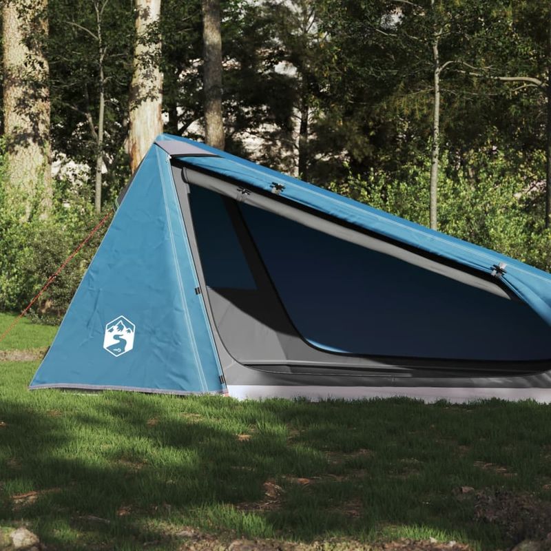 Sport si Outdoor - Camping - Corturi camping - Cort de camping tunel pentru 1 persoana, albastru, impermeabil - Infinity.ro