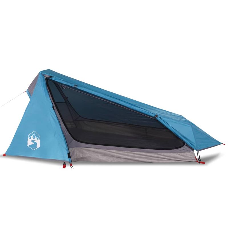 Sport si Outdoor - Camping - Corturi camping - Cort de camping tunel pentru 1 persoana, albastru, impermeabil - Infinity.ro