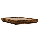 Casa si Gradina - Mobilier - Paturi si accesorii - Paturi - Cadru de pat, stejar fumuriu, 120x200 cm, lemn prelucrat - Infinity.ro