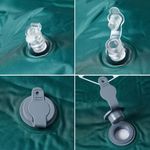 Sport si Outdoor - Camping - Saltele si accesorii pentru somn - Saltele camping - Saltea de camping auto-gonflabila cu perna integrata, verde - Infinity.ro
