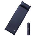 Sport si Outdoor - Camping - Saltele si accesorii pentru somn - Saltele camping - Saltea de camping auto-gonflabila, cu perna integrata, gri - Infinity.ro