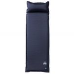 Sport si Outdoor - Camping - Saltele si accesorii pentru somn - Saltele camping - Saltea de camping auto-gonflabila, cu perna integrata, gri - Infinity.ro
