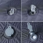 Sport si Outdoor - Camping - Saltele si accesorii pentru somn - Saltele camping - Saltea de camping auto-gonflabila, cu perna integrata, gri - Infinity.ro