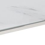 Casa si Gradina - Mobilier - Mese si birouri - Masute de cafea - Masuta de cafea, otel inoxidabil argintiu si sticla securizata - Infinity.ro