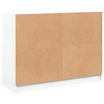 Casa si Gradina - Mobilier - Comode si corpuri - Comode - Dulap, alb, 101,5x37x75,5 cm, lemn prelucrat - Infinity.ro