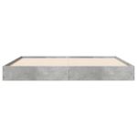 Casa si Gradina - Mobilier - Paturi si accesorii - Paturi - Cadru de pat, gri beton, 160x200 cm, lemn prelucrat - Infinity.ro