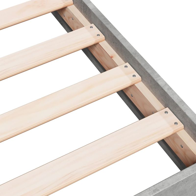 Casa si Gradina - Mobilier - Paturi si accesorii - Paturi - Cadru de pat, gri beton, 160x200 cm, lemn prelucrat - Infinity.ro