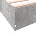 Casa si Gradina - Mobilier - Paturi si accesorii - Paturi - Cadru de pat, gri beton, 160x200 cm, lemn prelucrat - Infinity.ro