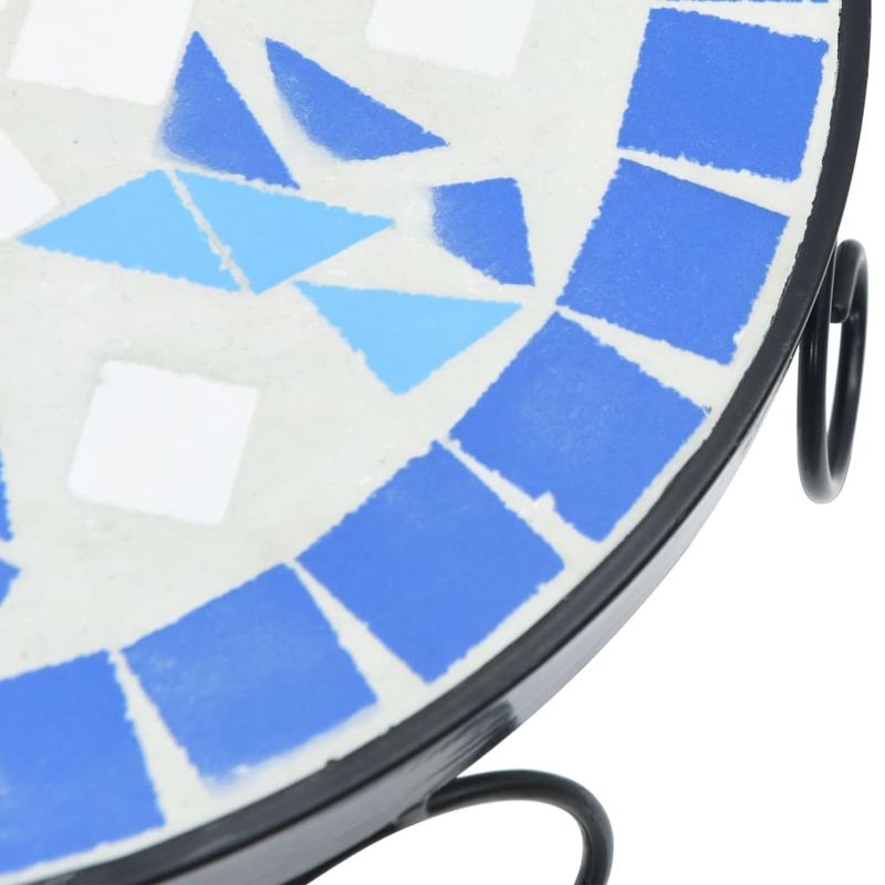 Casa si Gradina - Gradinarit si plante - Plante si ghivece - Ghivece si suporturi - Suporturi pentru plante, 3 buc., albastru si alb, ceramica - Infinity.ro