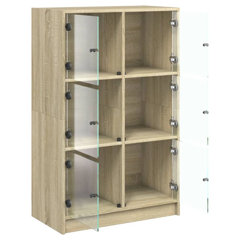 Casa si Gradina - Mobilier - Comode si corpuri - Corpuri bucatarie - Dulapuri inalte cu usi stejar sonoma 68x37x109cm lemn prelucrat - Infinity.ro