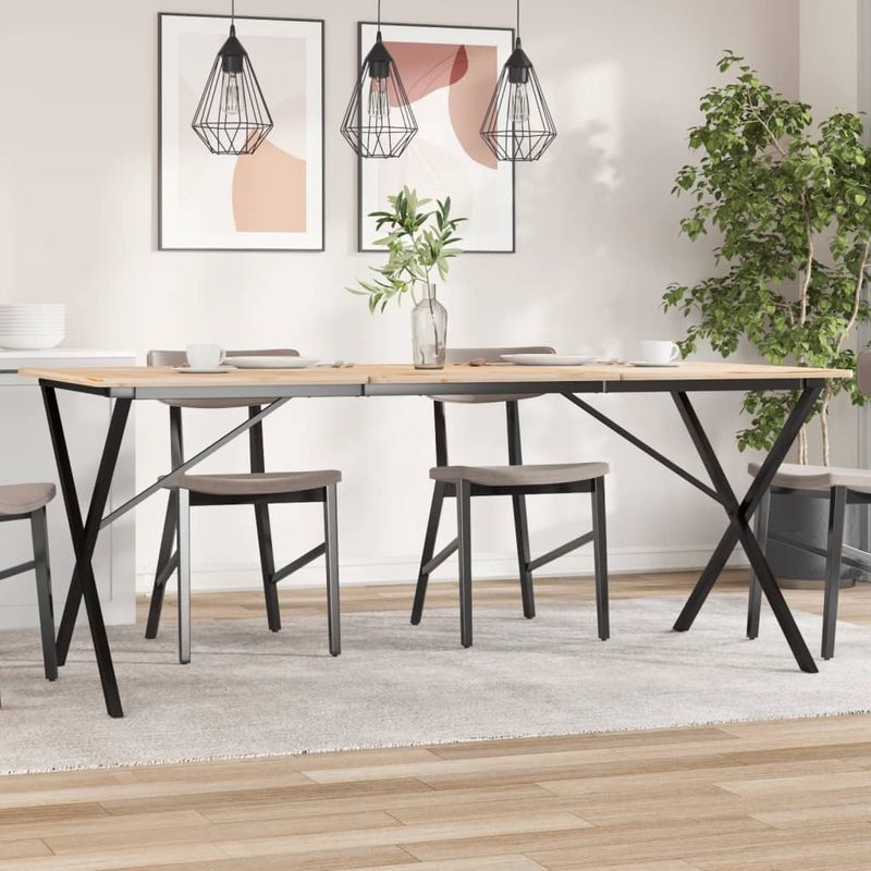 Casa si Gradina - Mobilier - Feronerie si accesorii mobila - Picioare masa de sufragerie X-Frame 180x80x73 cm Fonta - Infinity.ro