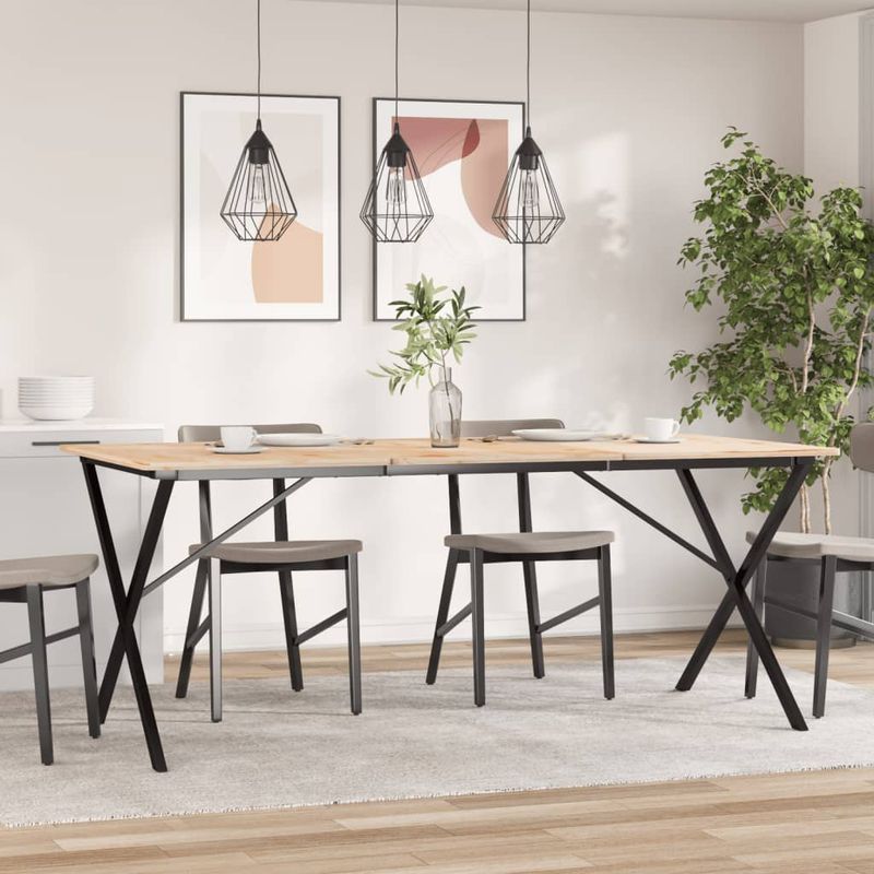 Casa si Gradina - Mobilier - Feronerie si accesorii mobila - Picioare masa de sufragerie X-Frame 180x80x73 cm Fonta - Infinity.ro