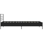 Casa si Gradina - Mobilier - Paturi si accesorii - Paturi - Cadru de pat, negru, 100x200 cm, lemn prelucrat si metal - Infinity.ro