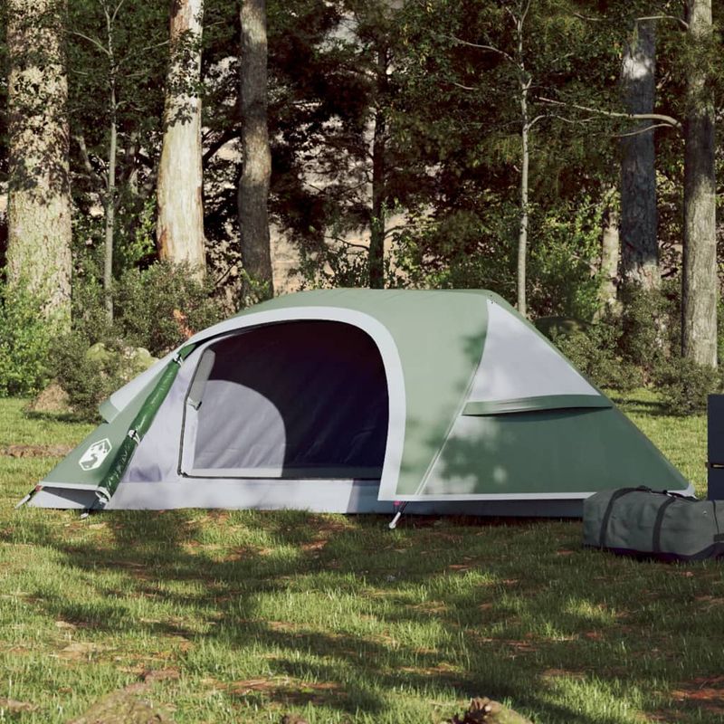 Sport si Outdoor - Camping - Corturi camping - Cort de camping cupola pentru 1 persoana, verde, impermeabil - Infinity.ro